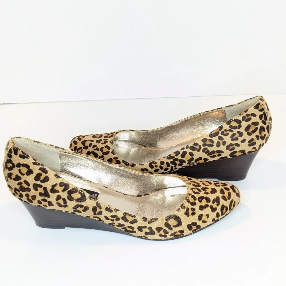 Steve by Steve Madden calf hair wedges